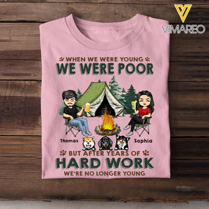 Personalized When We Were Young But After Years Of Hard Work We're No Longer Young Camping Couple Dog 22DEC-HQ21
