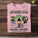 Personalized When We Were Young But After Years Of Hard Work We're No Longer Young Camping Couple Dog 22DEC-HQ21