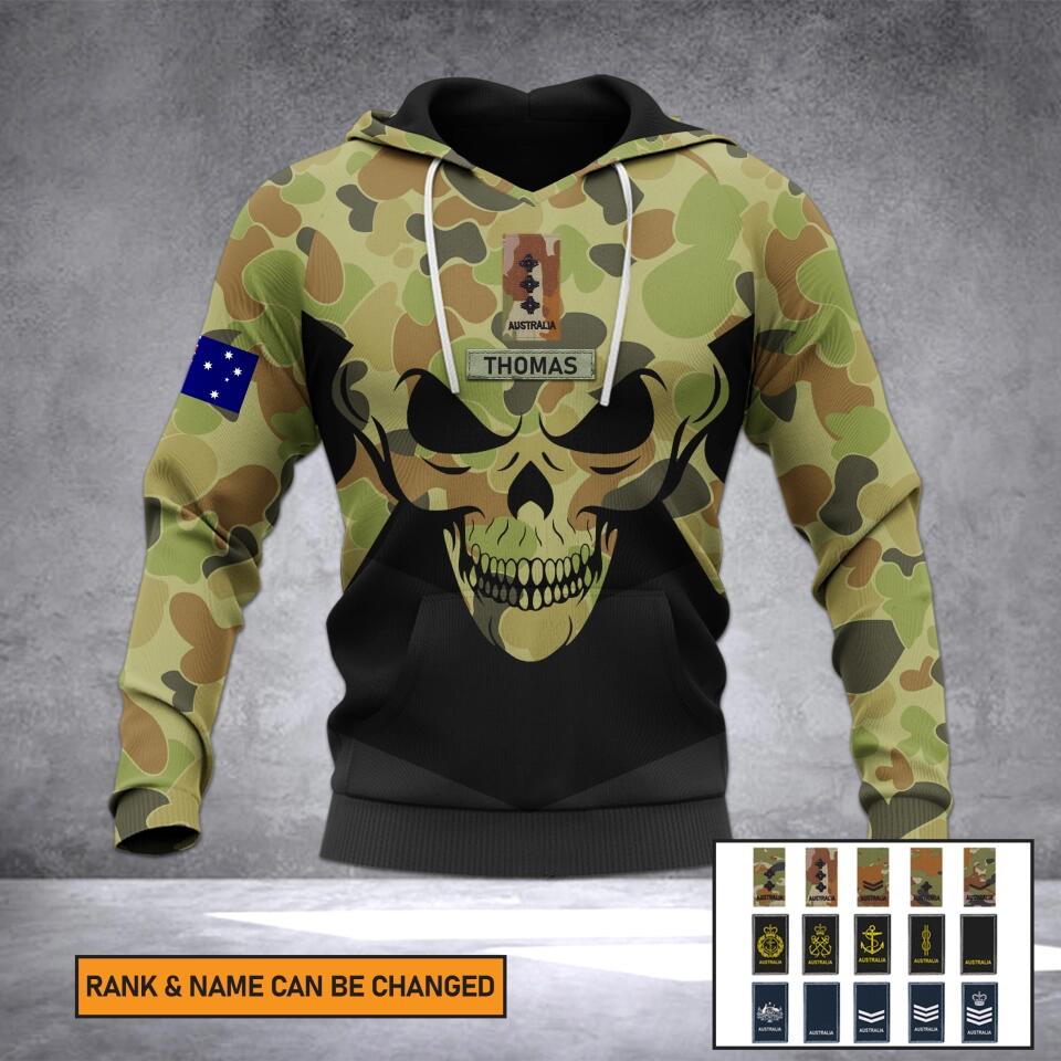 Personalized Australian Veteran/Soldier Camo Hoodie 3D Printed 22DEC-HY22