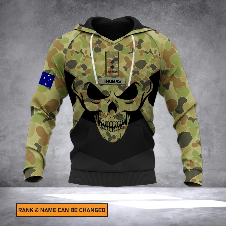 Personalized Australian Veteran/Soldier Camo Hoodie 3D Printed 22DEC-HY22