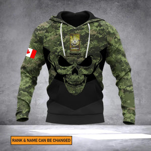 Personalized Canadian Veteran/Soldier Camo Hoodie 3D Printed 22DEC-HY22