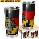 Personalized German Veteran/Soldier Rank Camo Tumbler Printed QTHQ2212