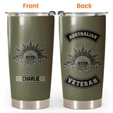Personalized Australian Soldier/ Veteran With Logo And Name Tumbler Printed 22DEC-HY26