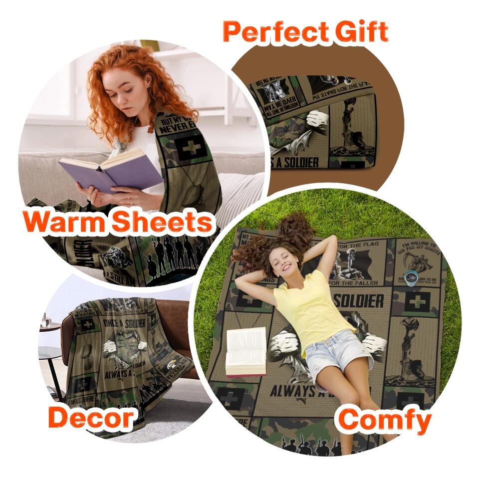 Personalized Swiss Veteran/Soldier Quilt Blanket Printed 22DEC-DT27