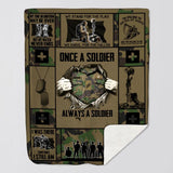Personalized Swiss Veteran/Soldier Quilt Blanket Printed 22DEC-DT27