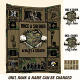 Personalized Swiss Veteran/Soldier Quilt Blanket Printed 22DEC-DT27