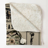 Personalized British Veteran/Soldier Quilt Blanket Printed 22DEC-DT27