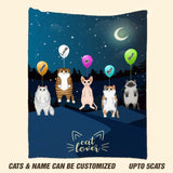 Personalized Cat Lovers  Quilt Blanket Printed PNHY2712