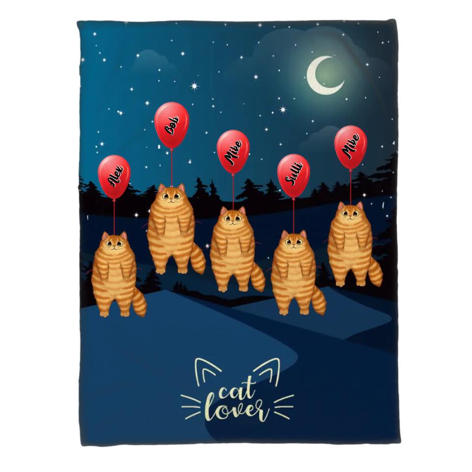 Personalized Cat Lovers  Quilt Blanket Printed PNHY2712