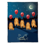 Personalized Cat Lovers  Quilt Blanket Printed PNHY2712