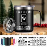 Personalized I Am A Canadian Veteran My Oath Of Enlistment Has No Expiration Date Laser Handle Cup Printed 22DEC-HY28