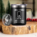 Personalized I Am An Australian Veteran My Oath Of Enlistment Has No Expiration Date Laser Handle Cup Printed 22DEC-HY28