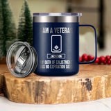 Personalized I Am An Australian Veteran My Oath Of Enlistment Has No Expiration Date Laser Handle Cup Printed 22DEC-HY28
