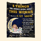 Personalized Cat Mom Quilt Blanket Printed Gift For Cat Lover PNHQ3012