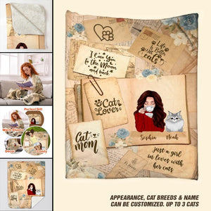 Personalized Cat Mom  Life Is Better With Cat Quilt Blanket Printed PNDT3012