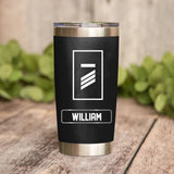 Personalized German Veteran/Soldier Rank Camo Tumbler Printed 22DEC-DT30