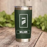 Personalized German Veteran/Soldier Rank Camo Tumbler Printed 22DEC-DT30