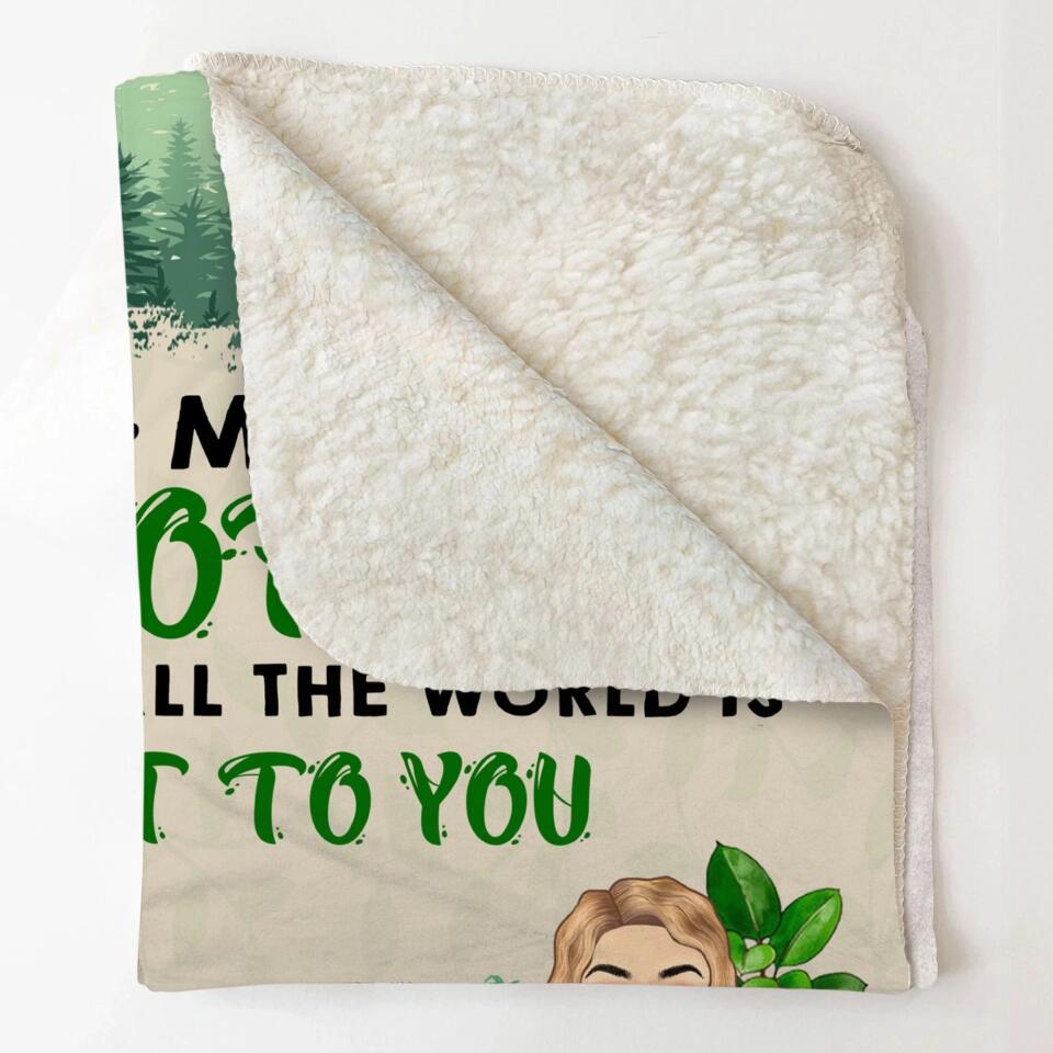 Personalized My Favorite Place In All The World 
Is Next To You Couple & Dogs Quilt Blanket Printed PNHQ0301