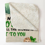 Personalized My Favorite Place In All The World 
Is Next To You Couple & Dogs Quilt Blanket Printed PNHQ0301