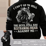 Personalized UK Solider/ Veteran I Can't Go To Hell The Devil Still Has Restraining Order Against Me Hoodie 3D Printed 23JAN-DT03