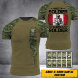 Personalized Canadian Army Veteran/Soldier Camo 3D Printed Tshirt 23JAN-HQ03