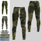 Personalized Finland  Veteran/ Solider Rank Camo Printed 3D Sweatpants QTDT0301