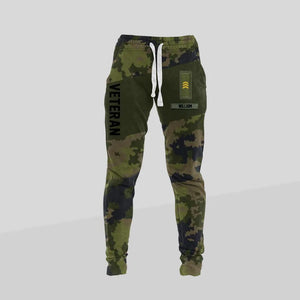 Personalized Finland  Veteran/ Solider Rank Camo Printed 3D Sweatpants QTDT0301