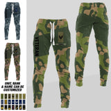 Personalized Norwegian Veteran/ Solider Rank Camo Printed 3D Sweatpants QTDT0301