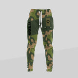 Personalized Norwegian Veteran/ Solider Rank Camo Printed 3D Sweatpants QTDT0301