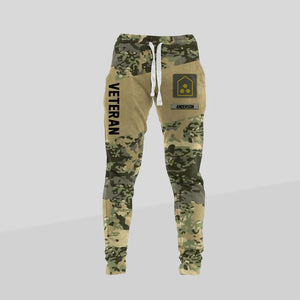 Personalized Austrian Veteran/ Solider Rank Camo Printed 3D Sweatpants QTDT0401