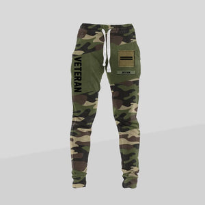 Personalized French Veteran/ Solider Rank Camo Printed 3D Sweatpants QTDT0301
