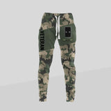 Personalized French Veteran/ Solider Rank Camo Printed 3D Sweatpants QTDT0301