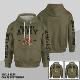 Personalized Canadian Solider/ Veteran One A Soldier Always A Soldier Unit Logo Hoodie 3D Printed QTDT0401