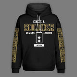 Personalized Once A Soldier Always A Soldier UK Veteran/Soldier Rank Camo Hoodie Printed QTHQ0401