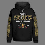 Personalized UK Solider/ Veteran One A Soldier Always A Soldier Unit Logo Hoodie 3D Printed QTHQ0501