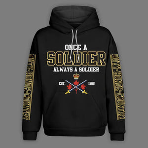 Personalized Canadian Solider/ Veteran One A Soldier Always A Soldier Unit Logo Hoodie 3D Printed QTHQ0501