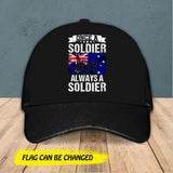 Australian Soldier/ Veteran Once A  Soldier Always A Soldier Cap Printed 23JAN-HY05