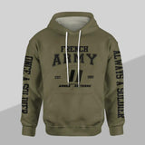 Personalized French Solider/ Veteran One A Soldier Always A Soldier Unit Logo Hoodie 3D Printed QTDT0501