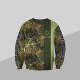 Personalized German Solider/ Veteran One A Soldier Always A Soldier Rank Camo Hoodie or Sweater 3D Printed QTDT0601