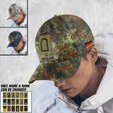 Personalized German Soldier/ Veteran Rank Camo Peaked Cap 3D Printed 23JAN-DT06