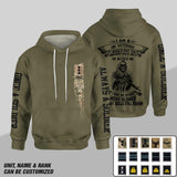 Personalized I Am An UK Veteran One A Soldier Always A Soldier Military Base Address Hoodie 3D Printed 23JAN-HY07