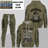 Personalized Canadian Veteran Once A Soldier Always A Soldier Rank Hoodie Or Sweatpant 3D Printed 23JAN-HQ09