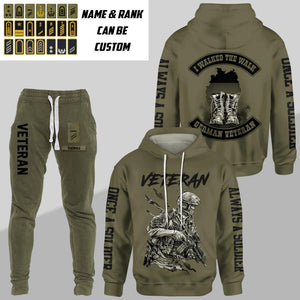 Personalized German Veteran Once A Soldier Always A Soldier Rank Hoodie Or Sweatpant 3D Printed 23JAN-HQ09
