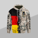 Personalized Once A Soldier Always A Soldier German Solider/ Veteran With Rank & Name Zip Hoodie 3D Printed QTHQ0901