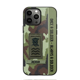 Personalized Irish Soldier/ Veteran Once A Soldier Always A Soldier Camo Phonecase 3D Printed QTDT1001