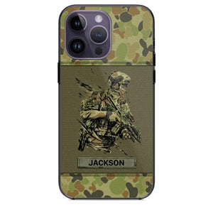 Personalized Australian Soldier/ Veteran Camo Phonecase 3D Printed 23JAN-HY10