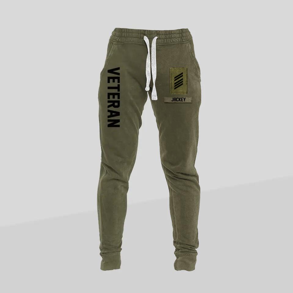 Personalized I Am A German Veteran I Would Put The Uniform Back On Once A Soldier Always A Soldier Rank Hoodie Or Sweatpant 3D Printed 23JAN-HQ10