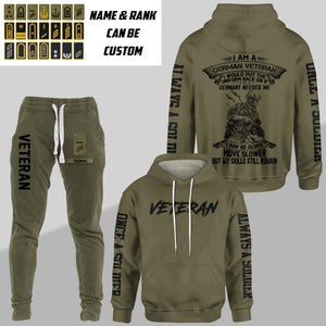Personalized I Am A German Veteran I Would Put The Uniform Back On Once A Soldier Always A Soldier Rank Hoodie Or Sweatpant 3D Printed 23JAN-HQ10