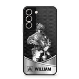 Personalized US Soldier/ Veteran Rank Camo Phonecase 3D Printed 23JAN-DT10