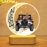 Personalized I Love You To The Moon And Back Jeep Dog Led Lamp Printed PNHQ1001